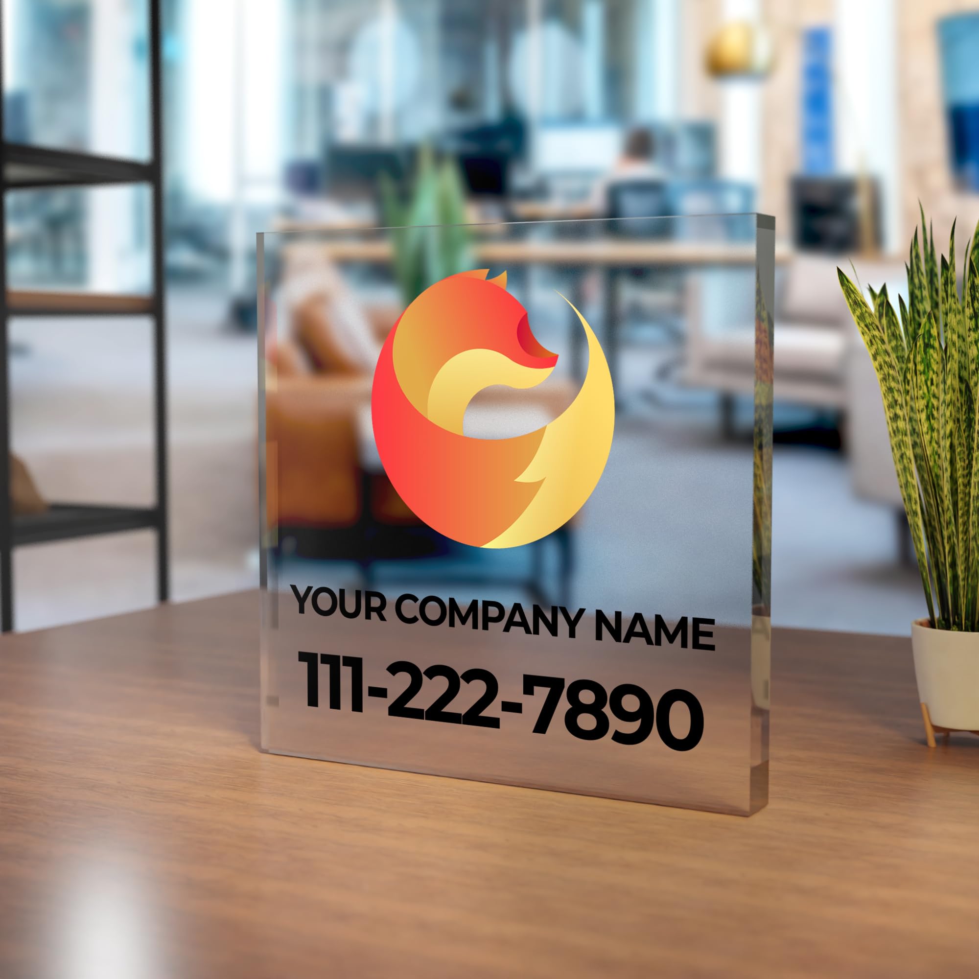 Letreros Corporativos para Escritorio - Acrílico